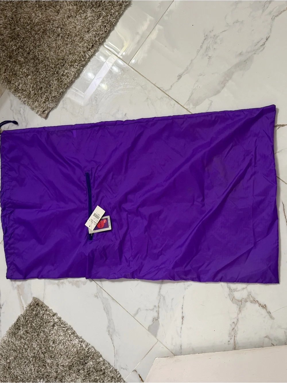 Brand new purple Nylon Laundry bag 34x20 “ WASH ME “ Great for college by Claire
